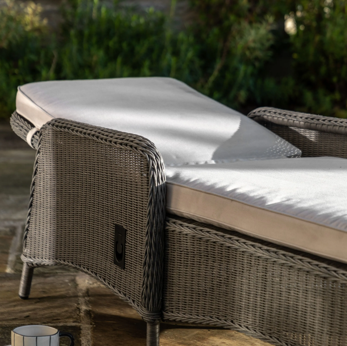 Ascot Sun Lounger – Salt Spray