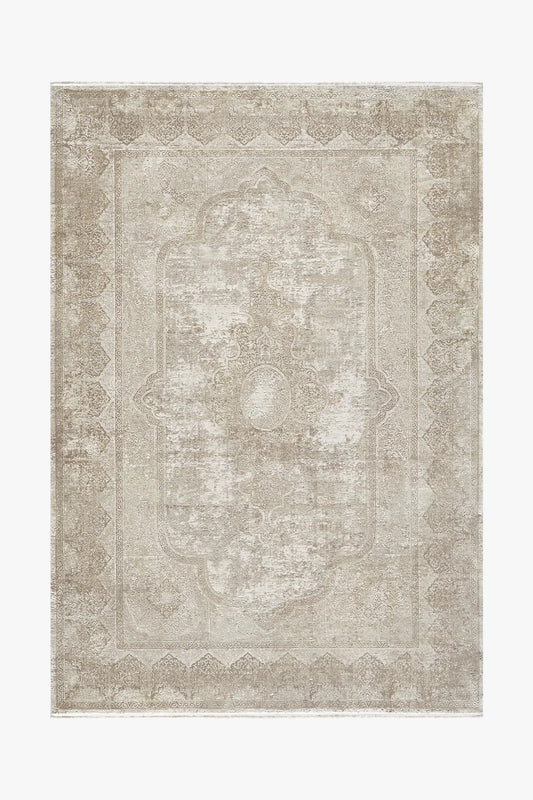 Toros Medallion Luxury Rug | Natural