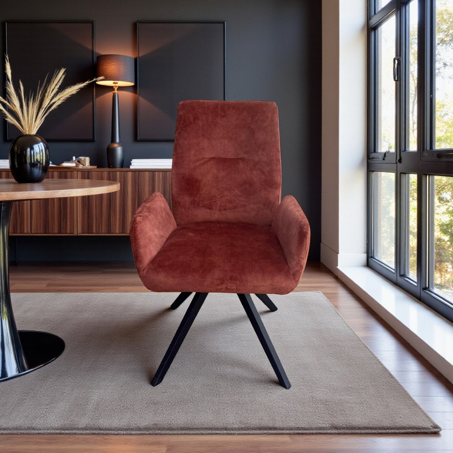 Siena Swivel Reclining Dining Chair | Pair - Rydan Interiors