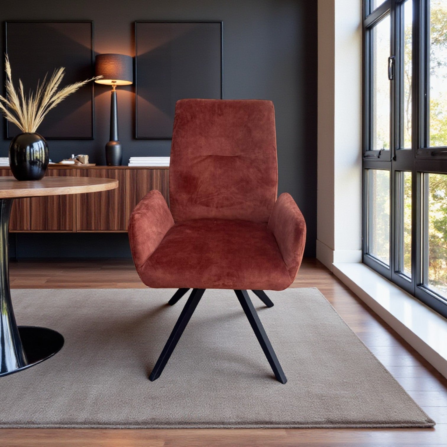 Siena Swivel Reclining Dining Chair | Pair - Rydan Interiors