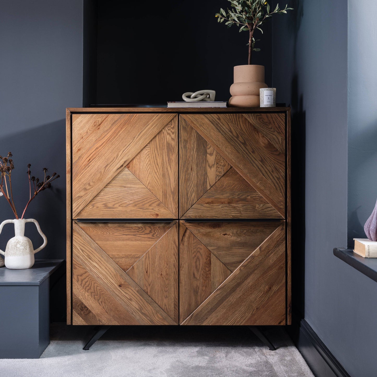 American Smokey Oak Highboard