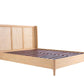 Natural Mindi Wood Rattan Double Bedstead