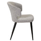 Belle  Boucle Dining Chair Pair | Grey