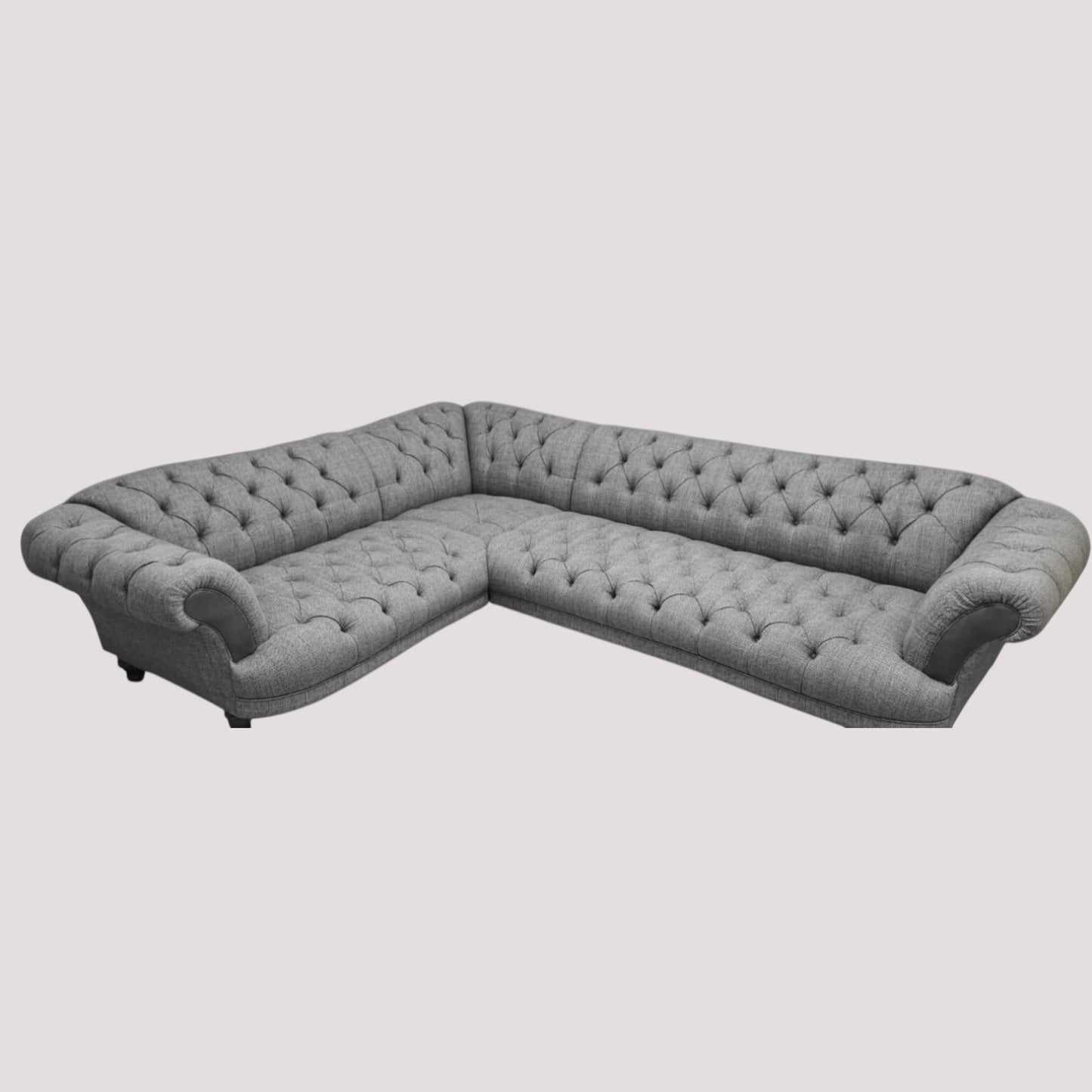 A black and white image of a Oskar Corner Sofa