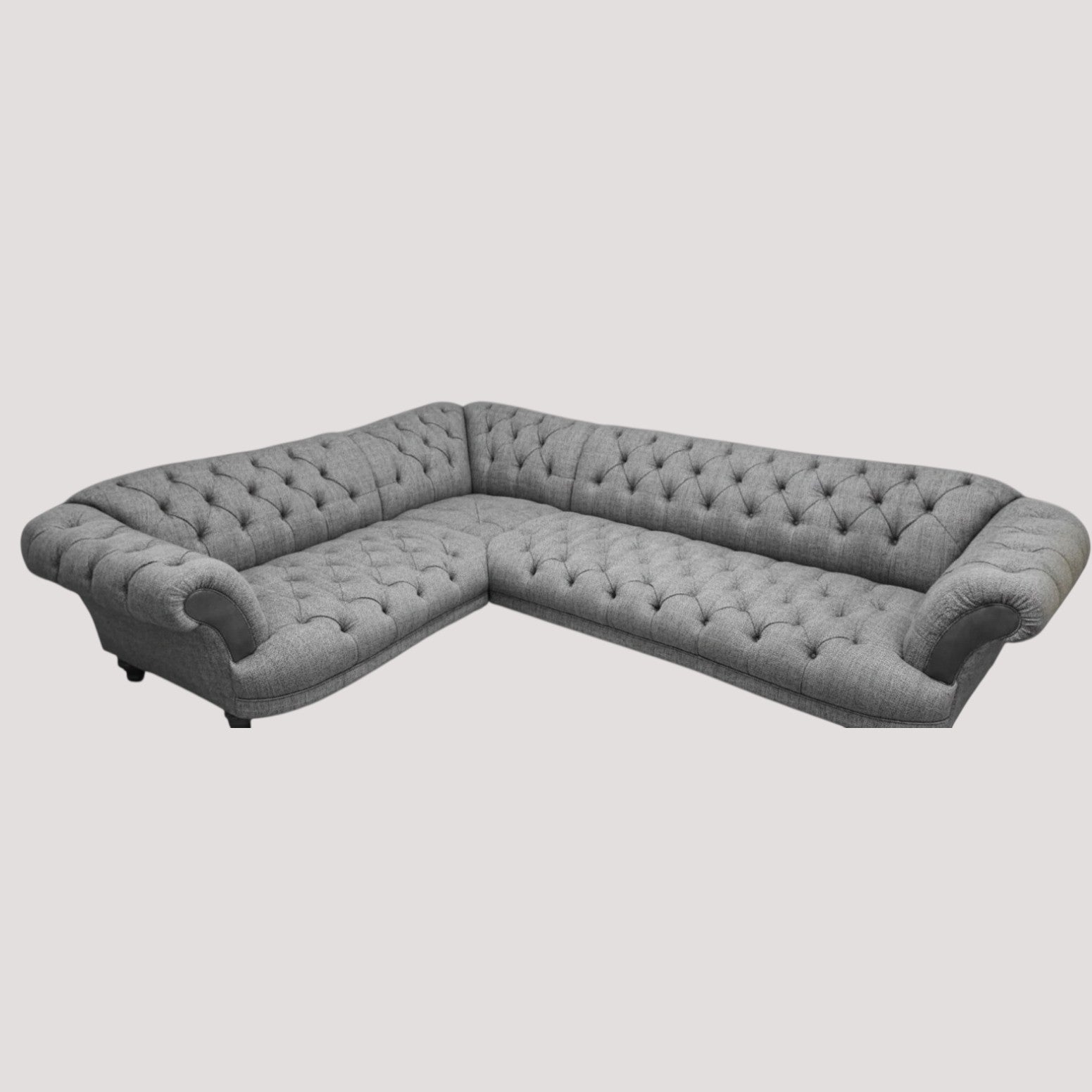 A black and white image of a Oskar Corner Sofa