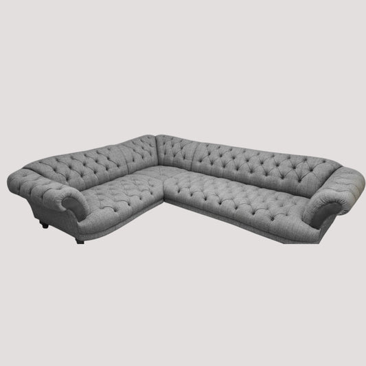 A black and white image of a Oskar Corner Sofa