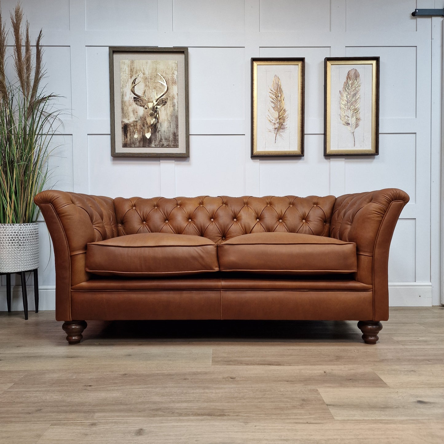 Buttoned Back Leather Chesterfield | Morgan - Rydan Interiors