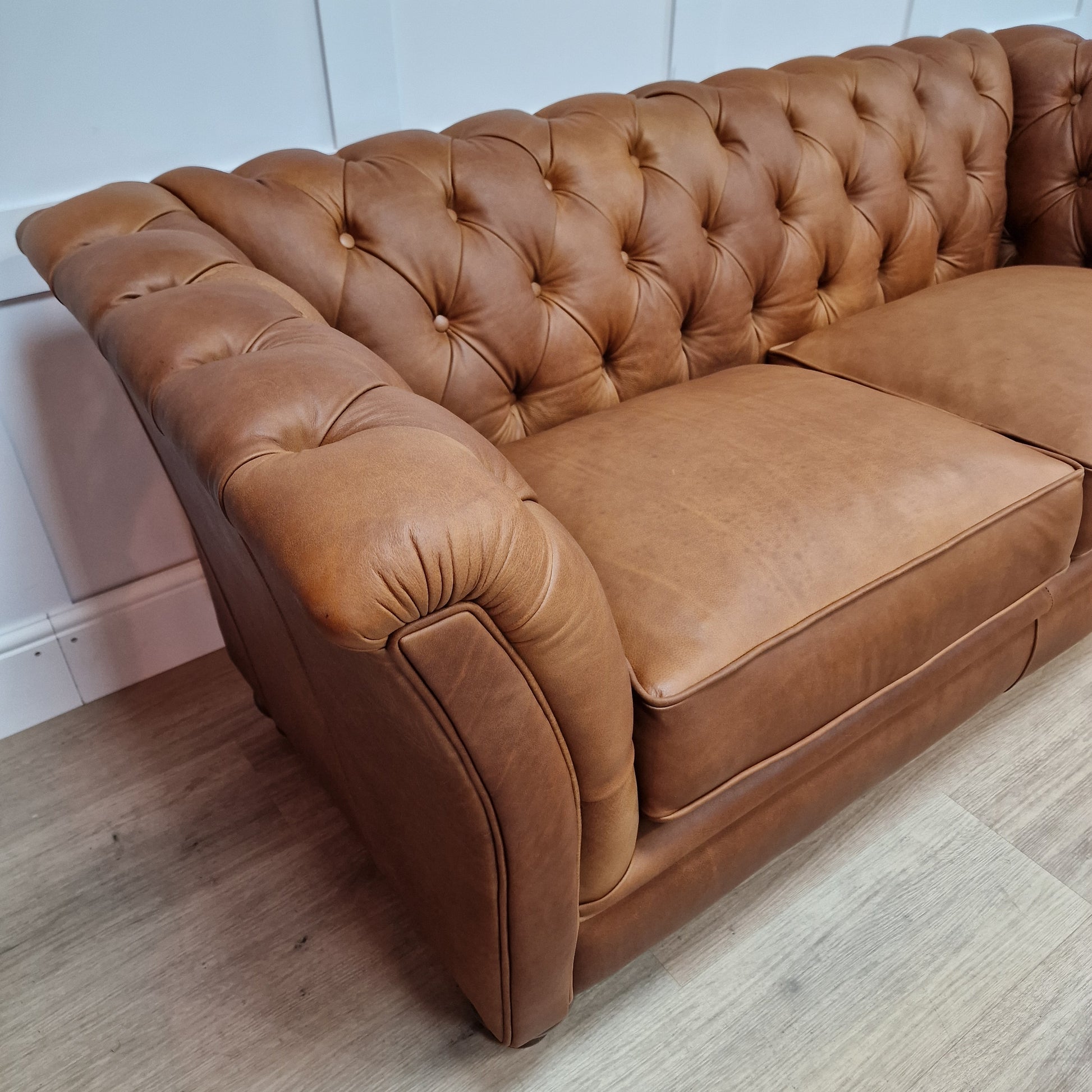 Buttoned Back Leather Chesterfield | Morgan - Rydan Interiors