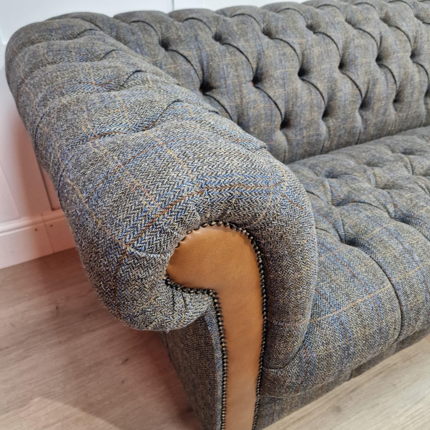 2 Seater Harris Tweed Chesterfield  | Barra - Rydan Interiors