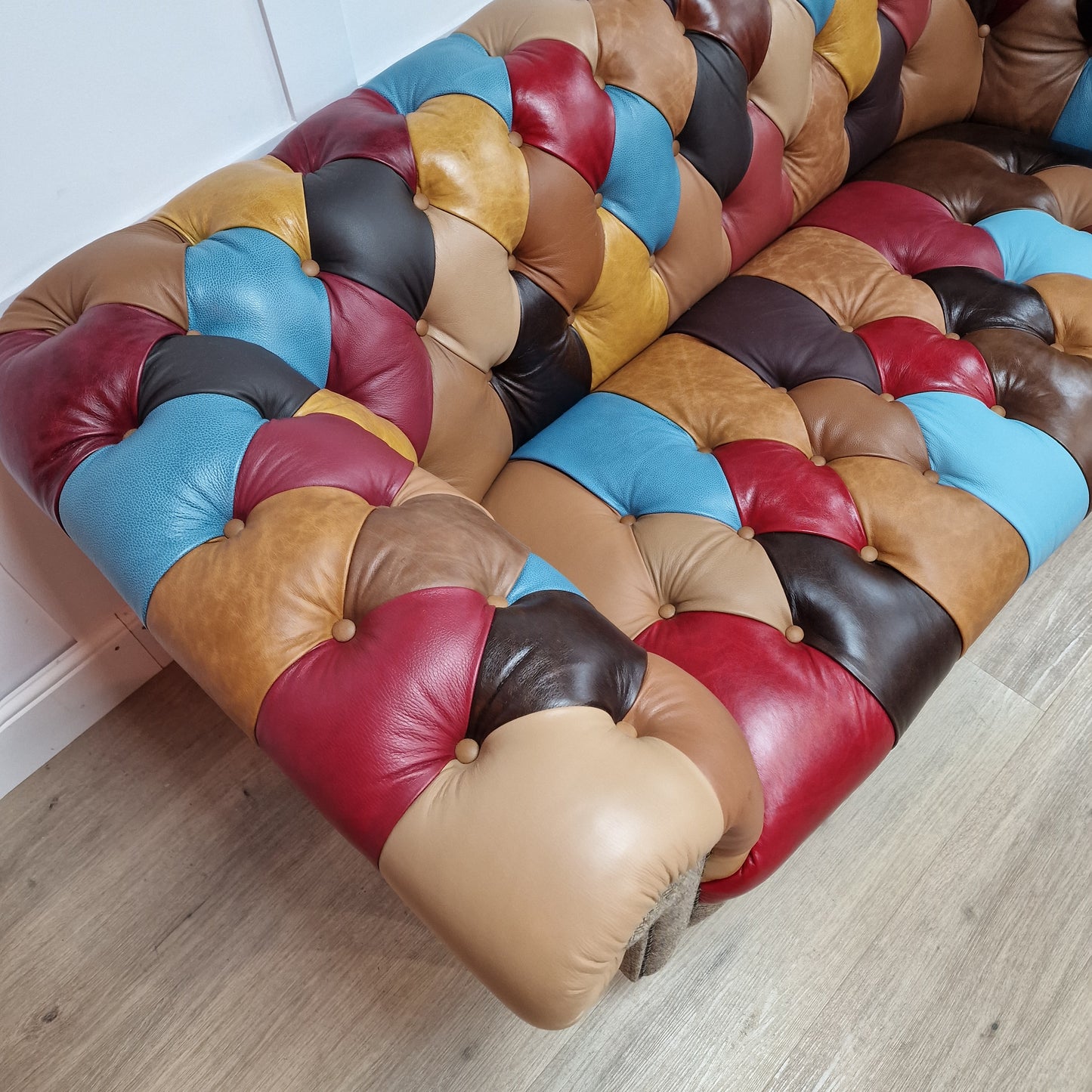 Leather Patchwork Chesterfield | Irvine