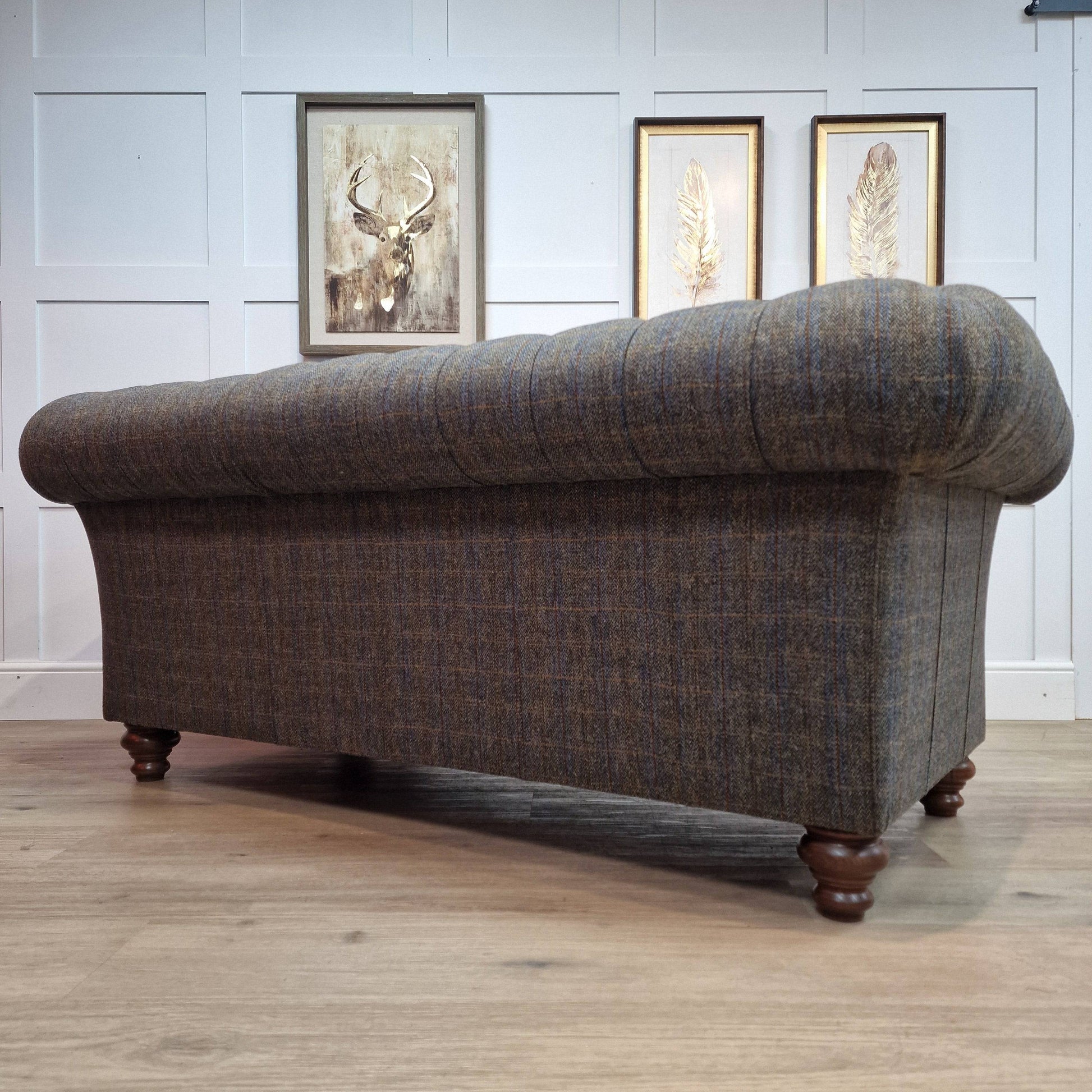 2 Seater Harris Tweed Chesterfield  | Barra - Rydan Interiors