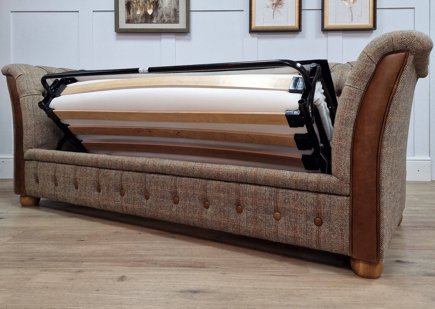 Harris Tweed Sofa Bed - Winston - Prototype - Rydan Interiors