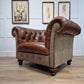Buck | Harris Tweed & Leather Sofa -  Model 1