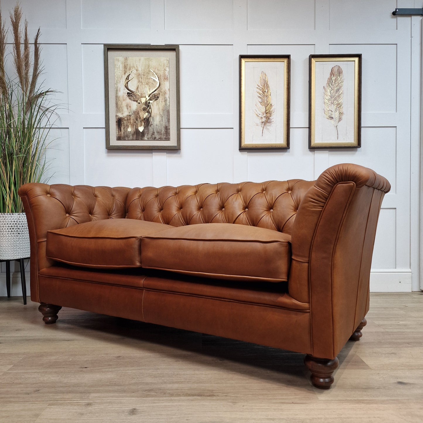 Buttoned Back Leather Chesterfield | Morgan - Rydan Interiors