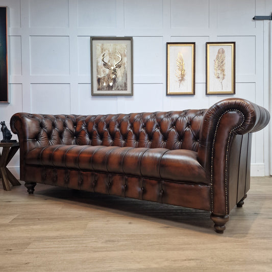 Tommy | Hand Antiqued 3 Seater Chesterfield (Photography Model)