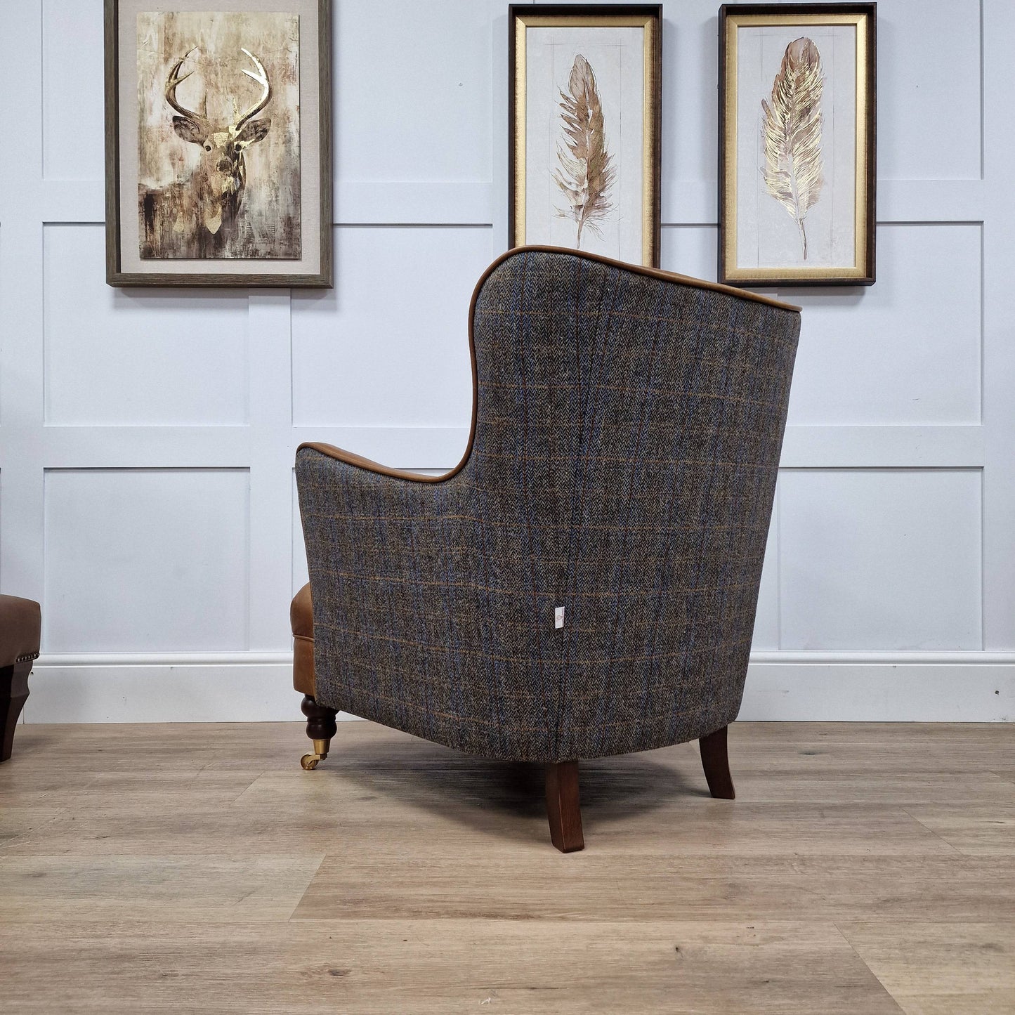 Wingback Chair - Harris Tweed - Moreland Tartan - Bespoke Alness - Rydan Interiors