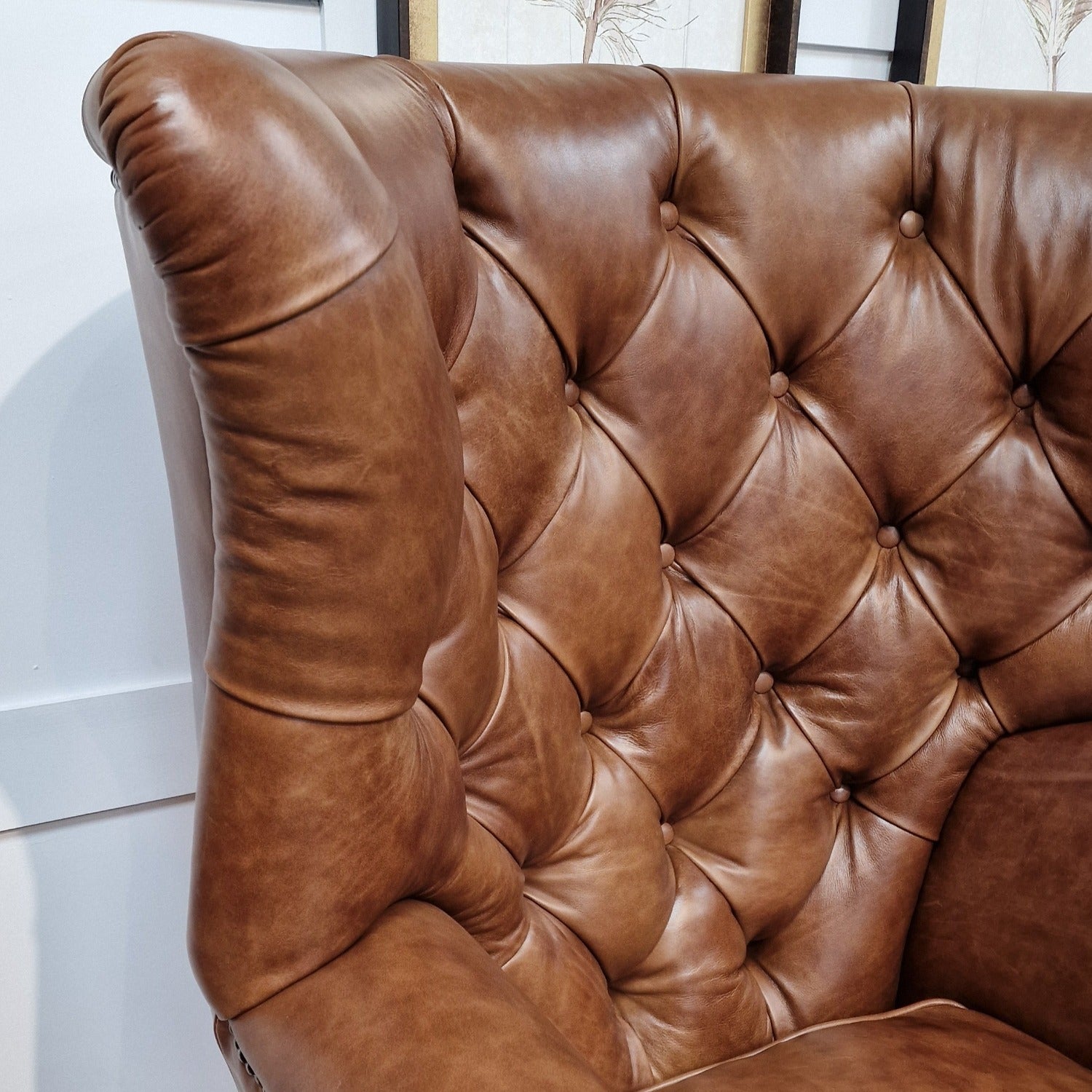 Bernard Leather Wingback Armchair | Multiple Options - Rydan Interiors