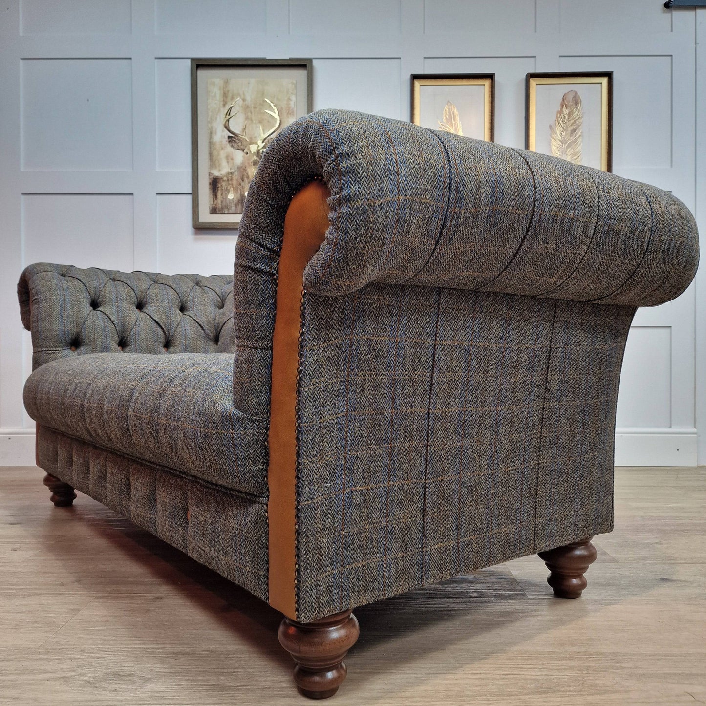 2 Seater Harris Tweed Chesterfield  | Barra - Rydan Interiors