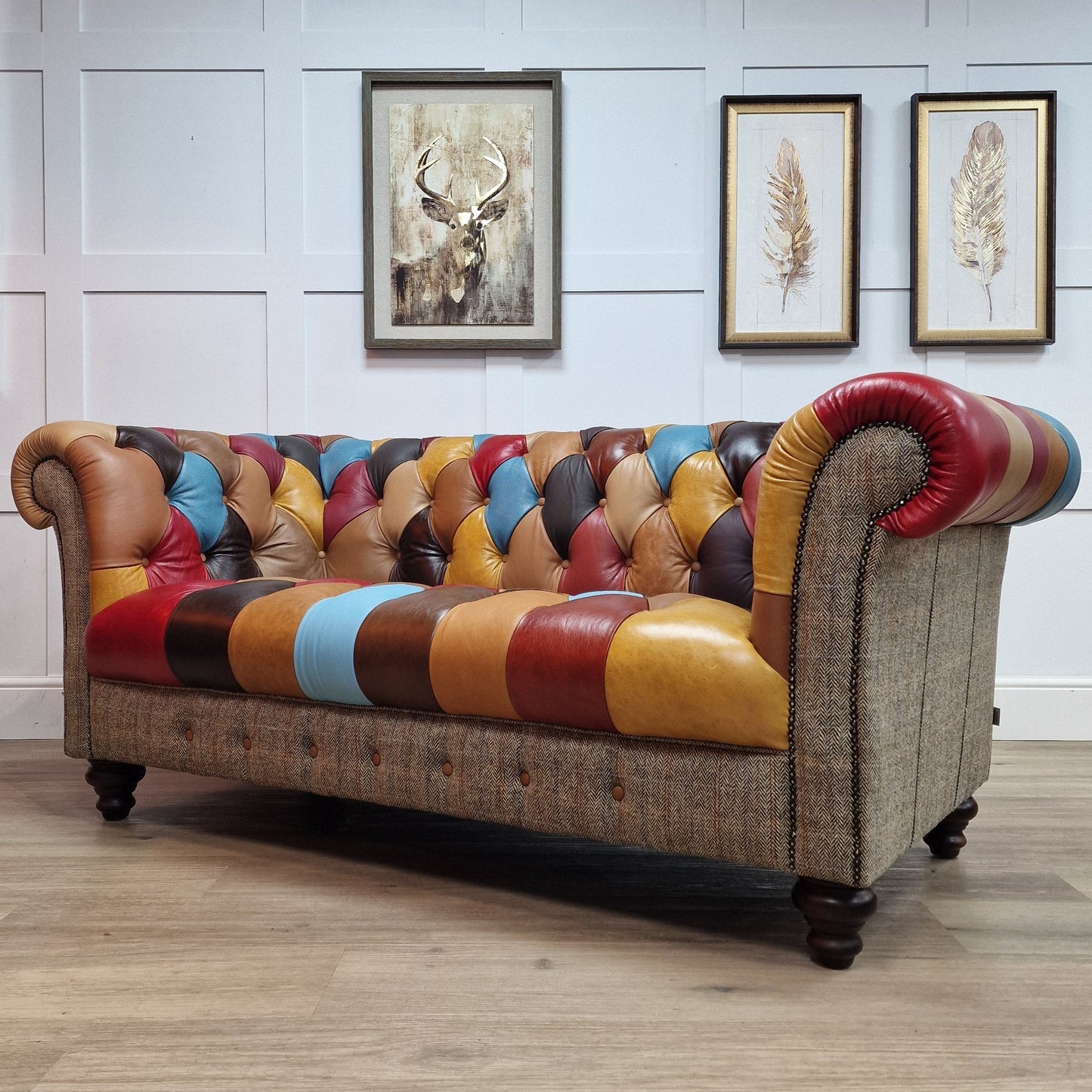 Leather Patchwork Chesterfield | Irvine