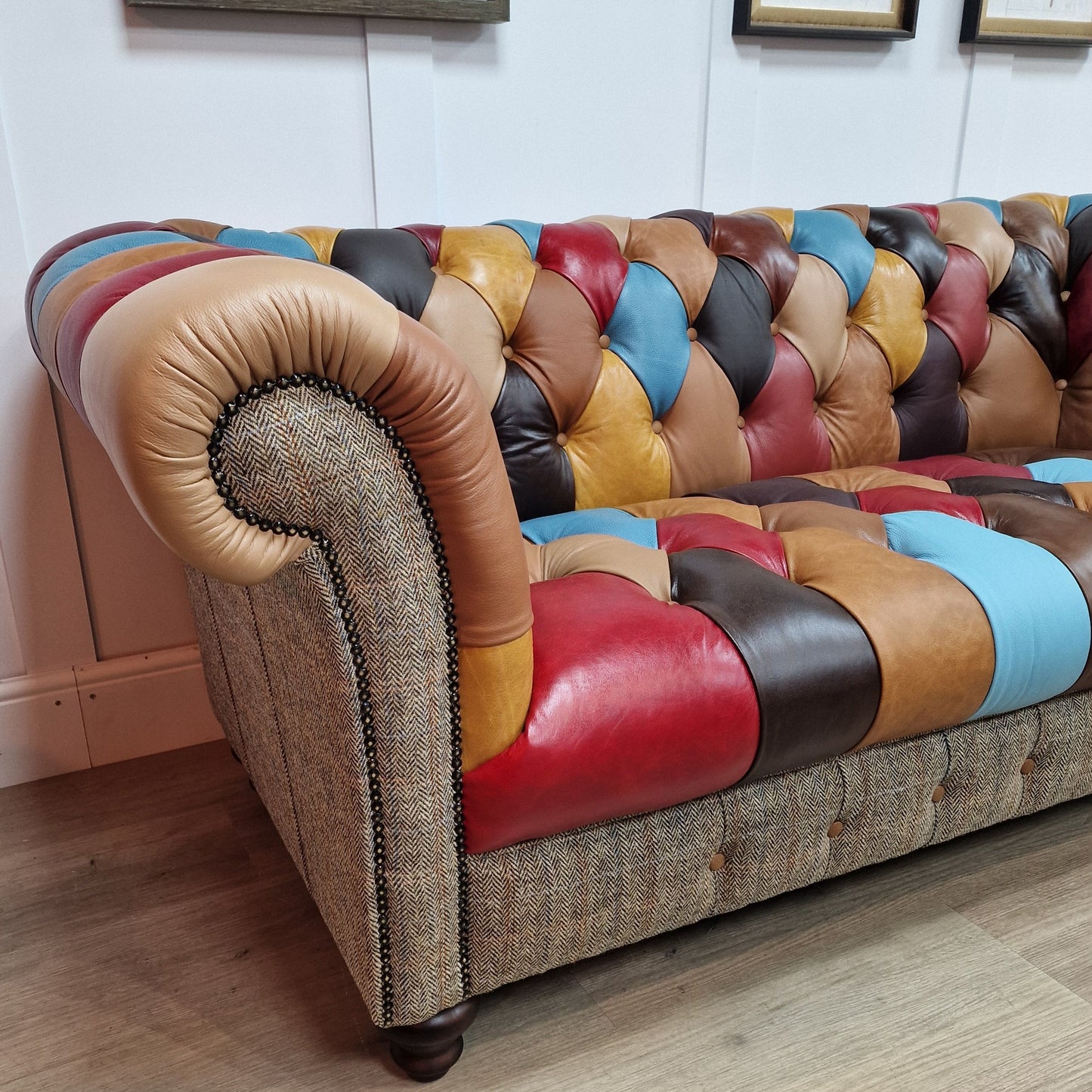 Leather Patchwork Chesterfield | Irvine