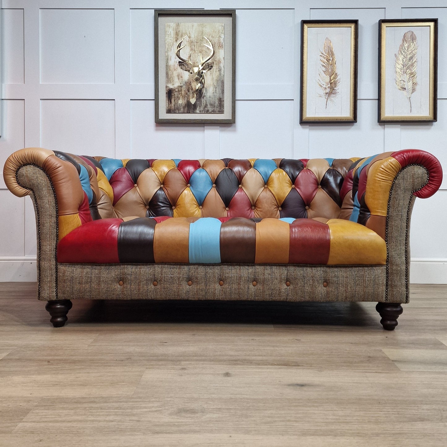 Leather Patchwork Chesterfield | Irvine