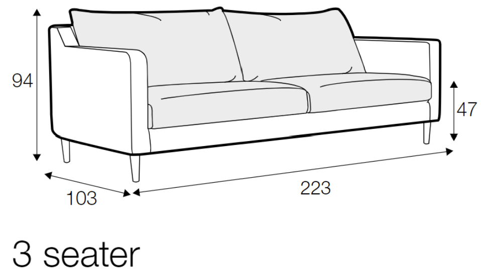 Sally Sofa Caleido Grey-Beige - Fast Track - Rydan Interiors