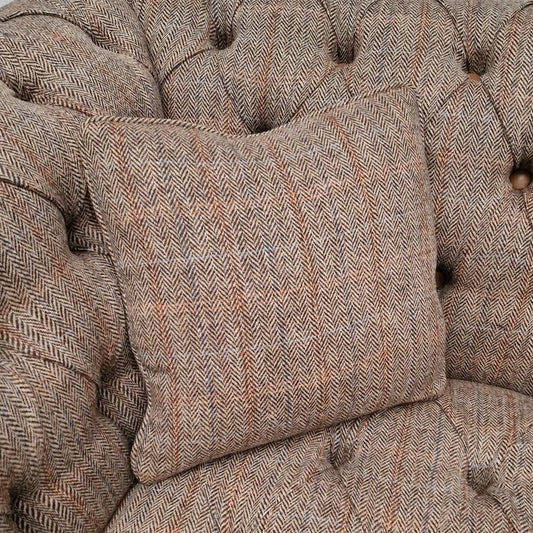 Autumn Woodland Harris Tweed Cushion 40x40cm - - Rydan Interiors