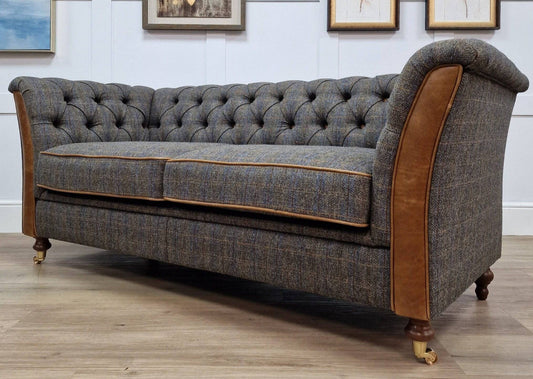 Moreland Grey Harris Tweed Sofa - Douglas - Sofas - Rydan Interiors