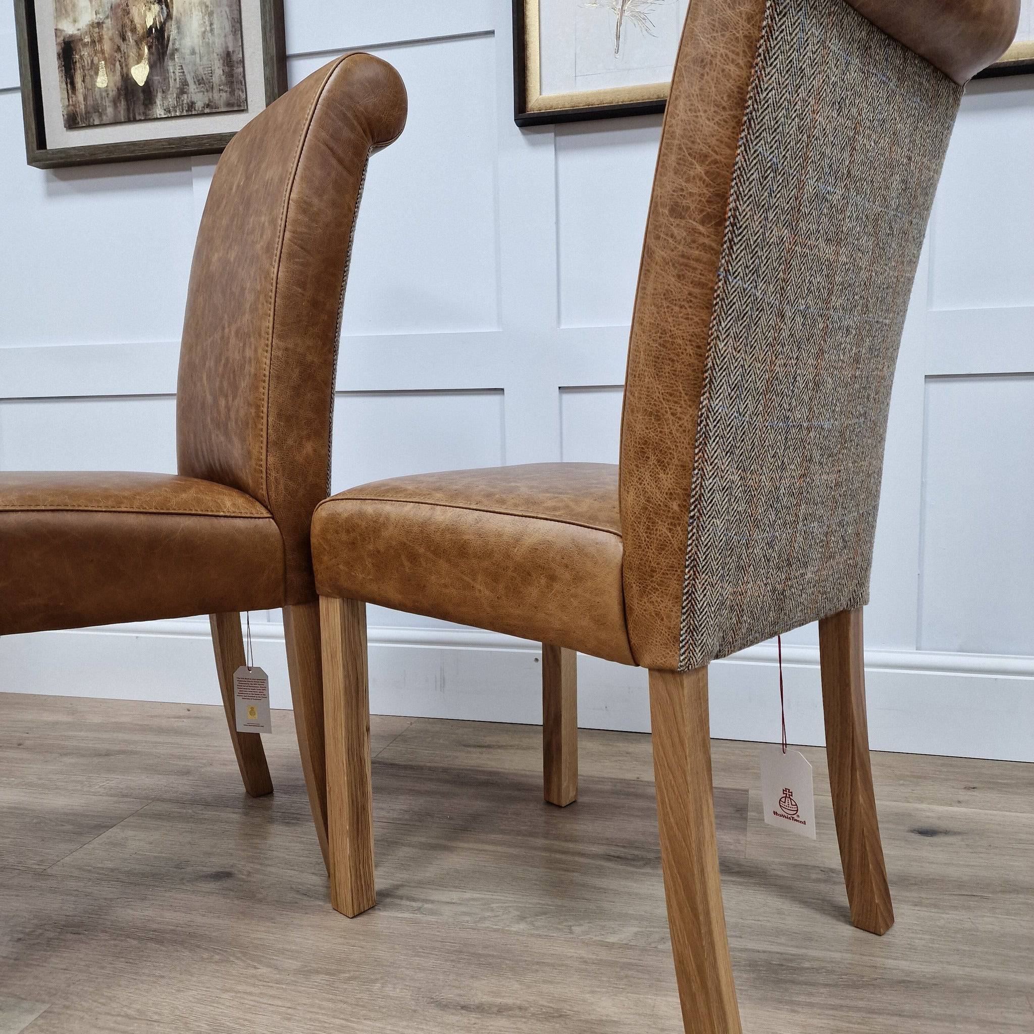 Tartan fabric dining discount chairs