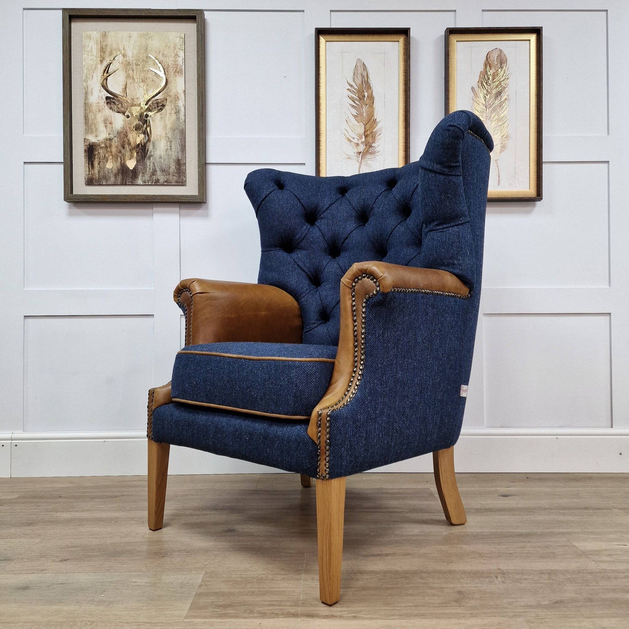 Midnight blue deals armchair