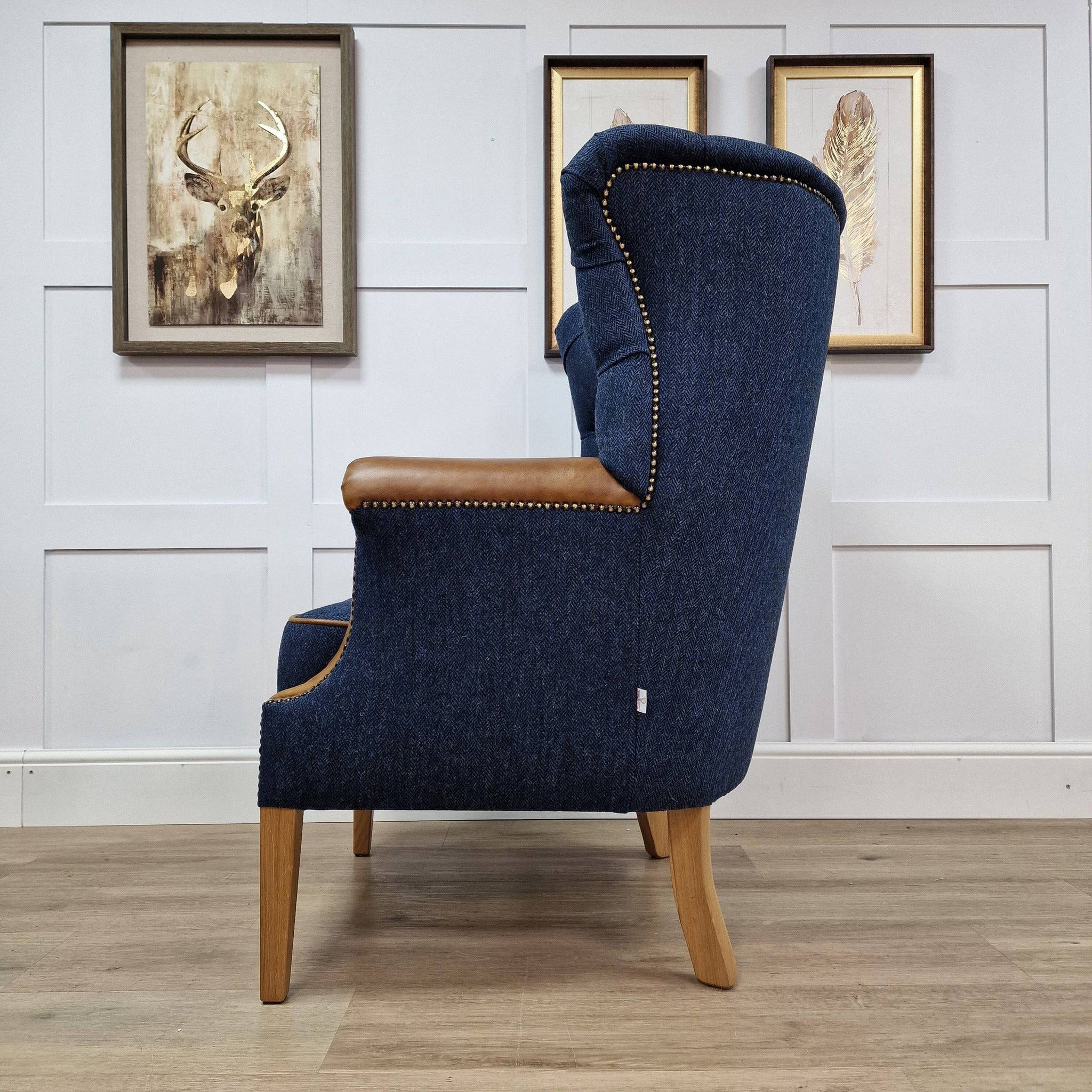 Harris tweed best sale wingback chair