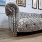 2 Seater Chesterfield - Grey Bagru Fabric - Mallo - Sofas - Rydan Interiors