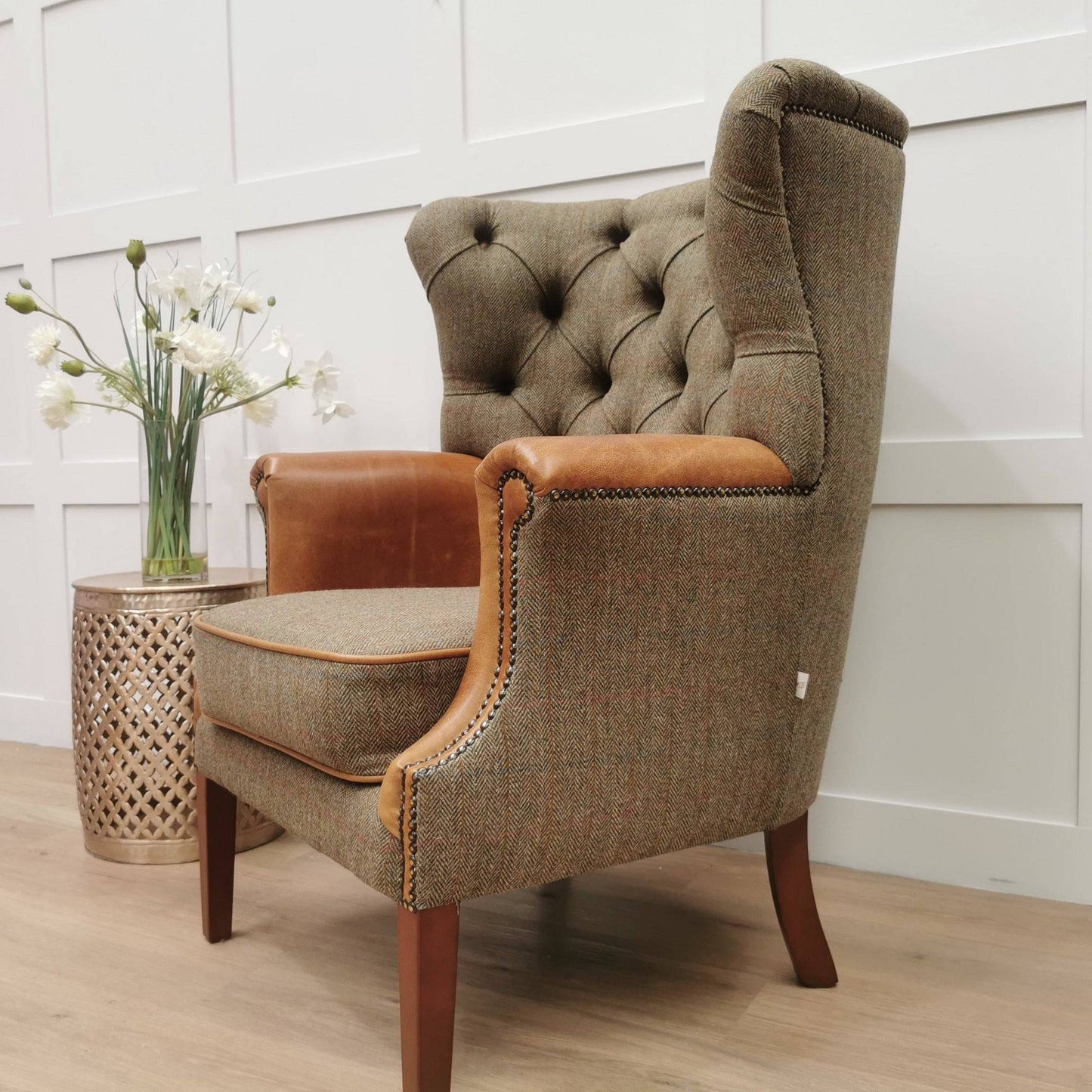 Bespoke Harris Tweed Albert Chair - Multiple Tweeds - Chairs - Rydan Interiors