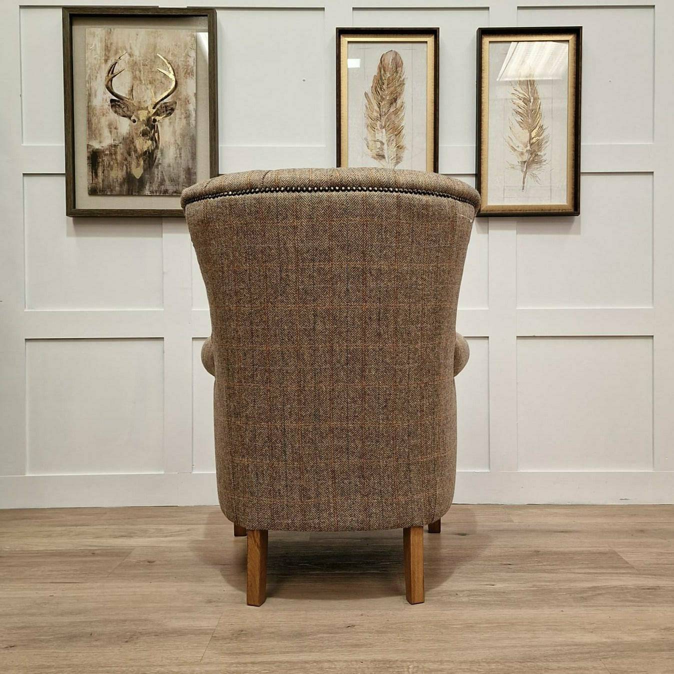 Autumn Woodland Harris Tweed Armchair - Holm - Chairs - Rydan Interiors