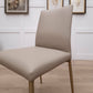 Pair of Light Taupe Vegan Leather Dining Chairs - Anna - Dining Chair - Rydan Interiors