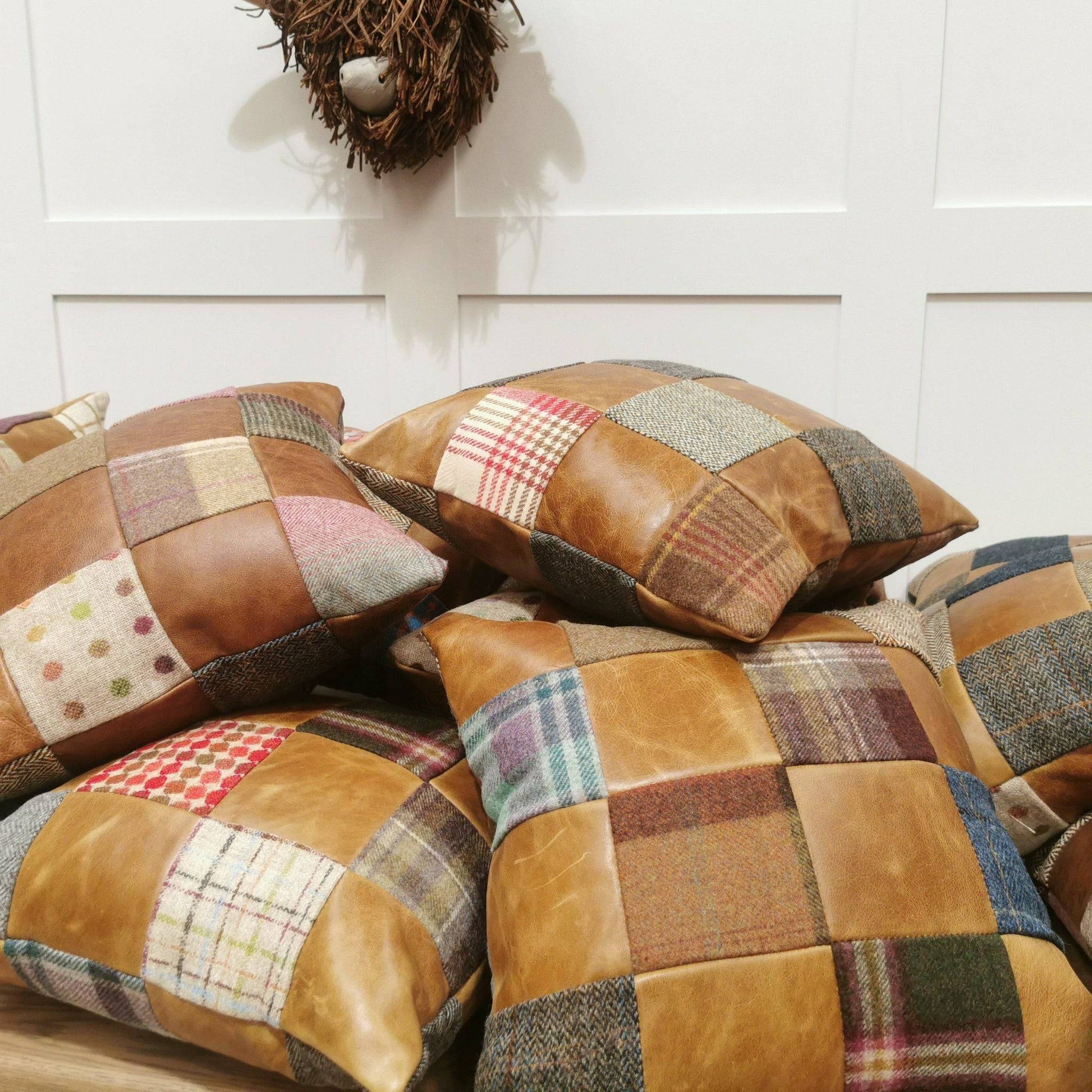 Tweed Patchwork Cushion - Chair & Sofa Cushions - Rydan Interiors
