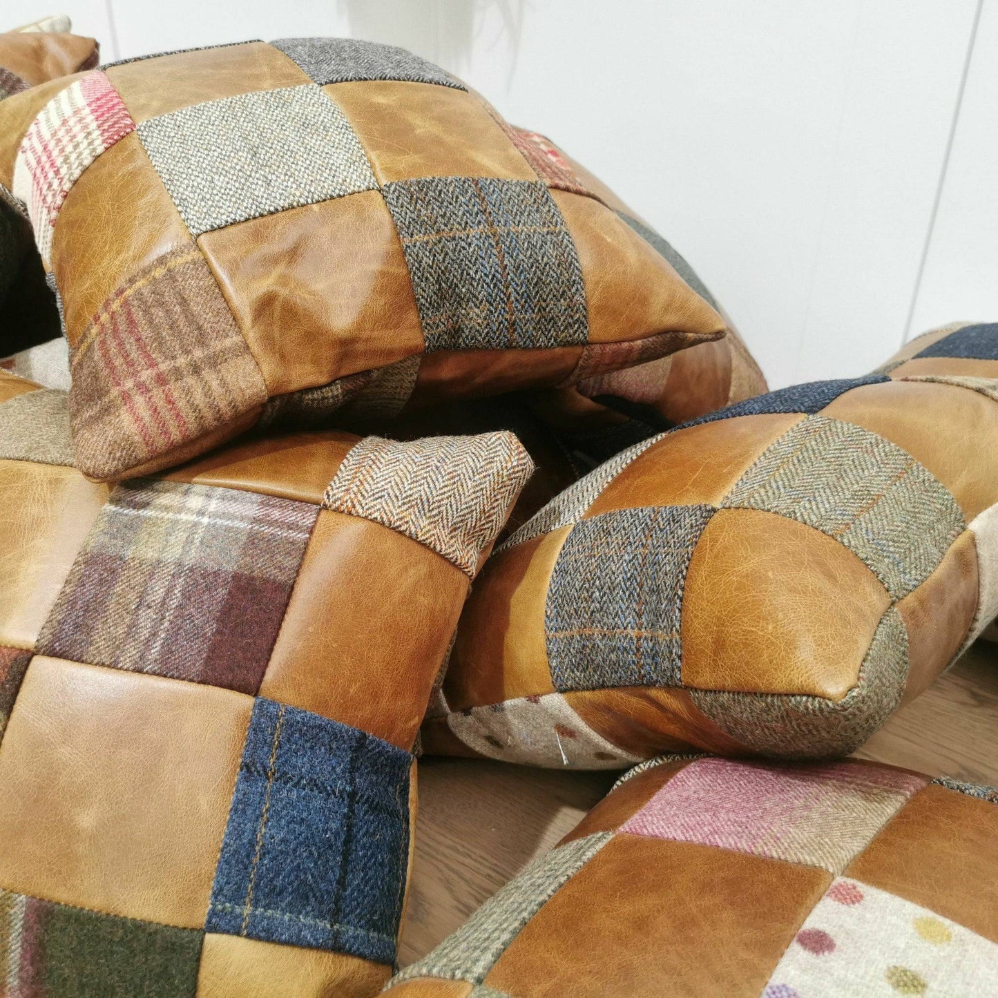 Tweed Patchwork Cushion - Chair & Sofa Cushions - Rydan Interiors